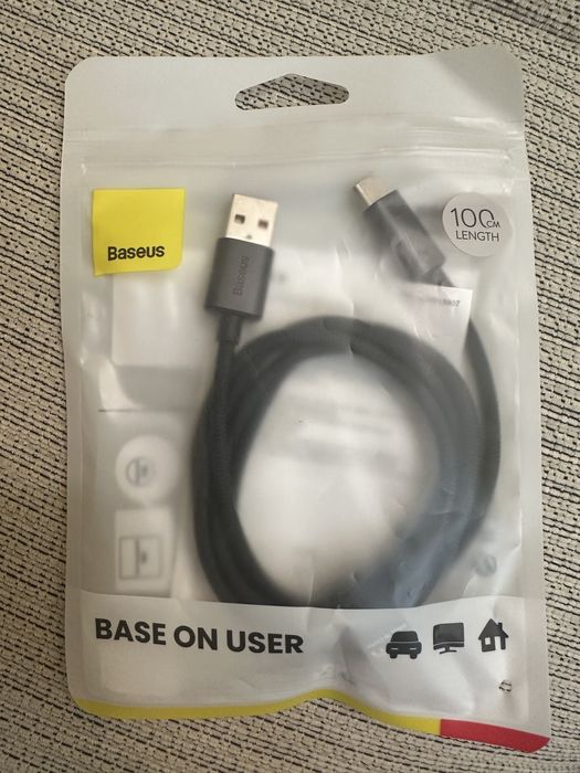 Зарядний кабель / провод Baseus USB-A Type-C 100w 6 А 480 Мб/с