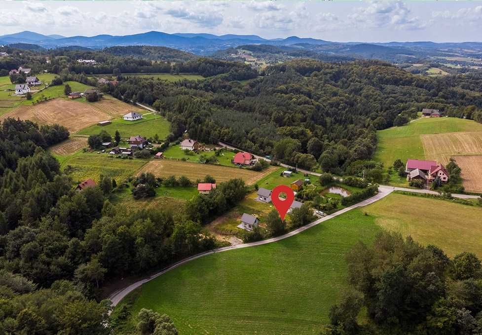 Domek letniskowy, całoroczny, 37 km od KR, stan deweloperski, Beskidy