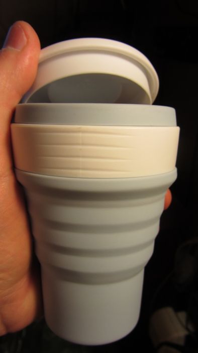 Раскладная чашка для кофе collapsible coffee cup 350 мл