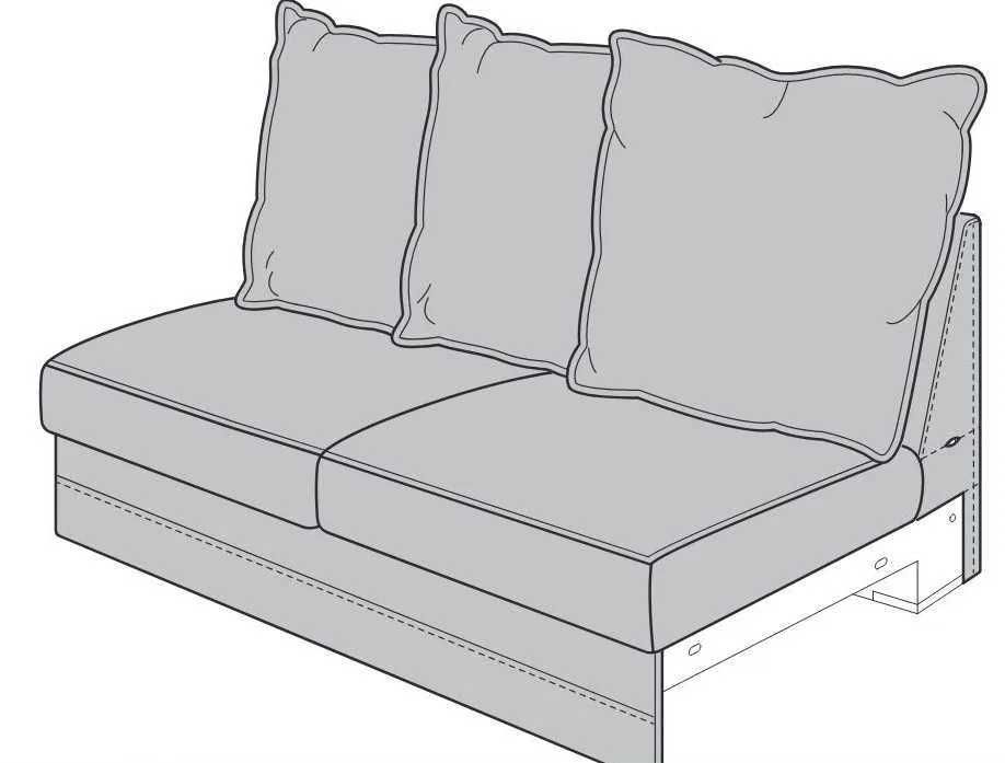 IKEA GRoNLID nowe pokrycie sofy 2-osobowej / sporda ciemnoszary