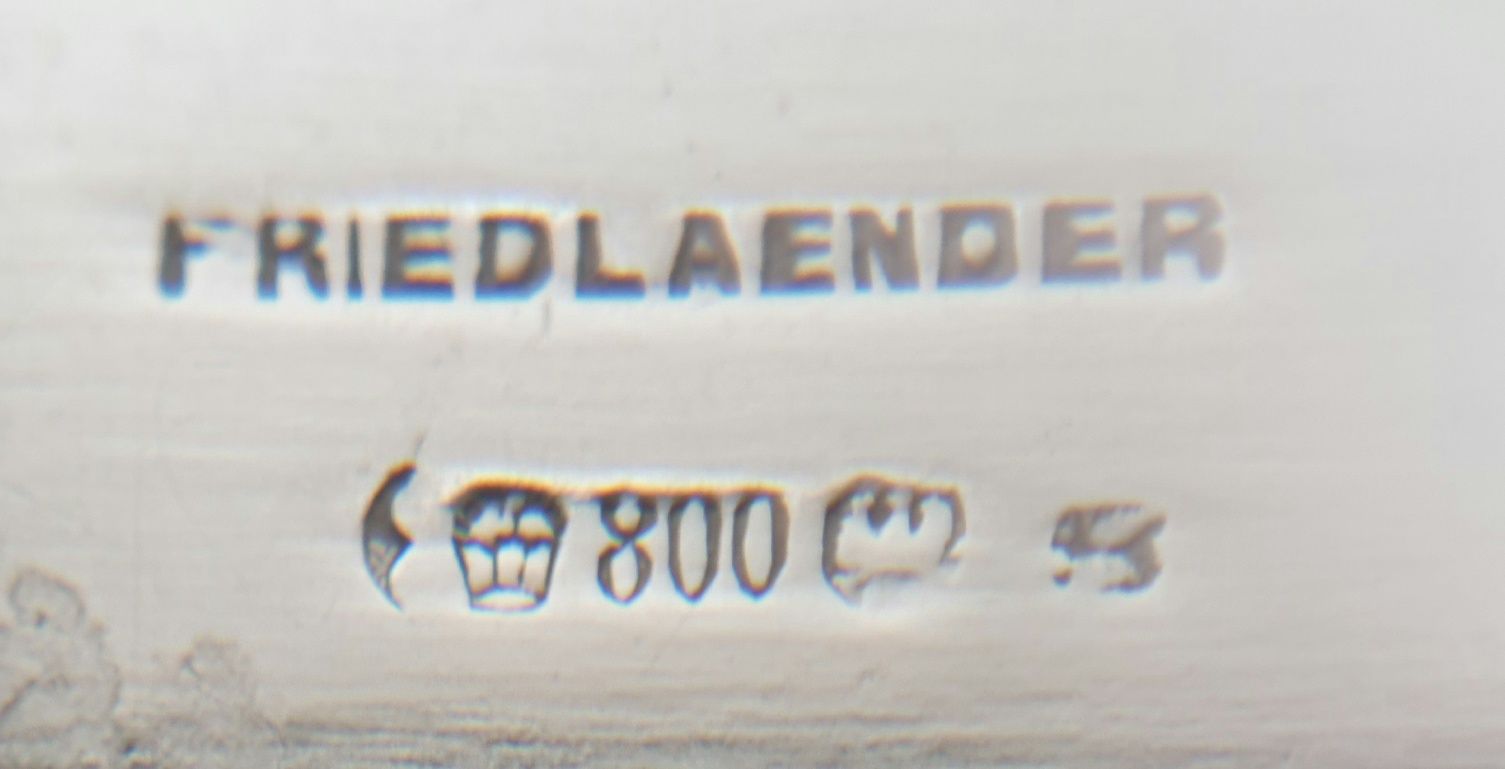 Koszyczek,cukiernica srebro Friedlaender.