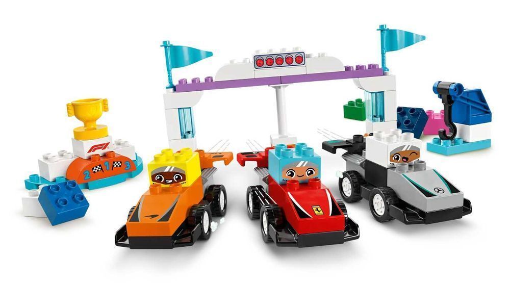 Klocki LEGO Duplo 10445 Bolidy i kierowcy F1®
