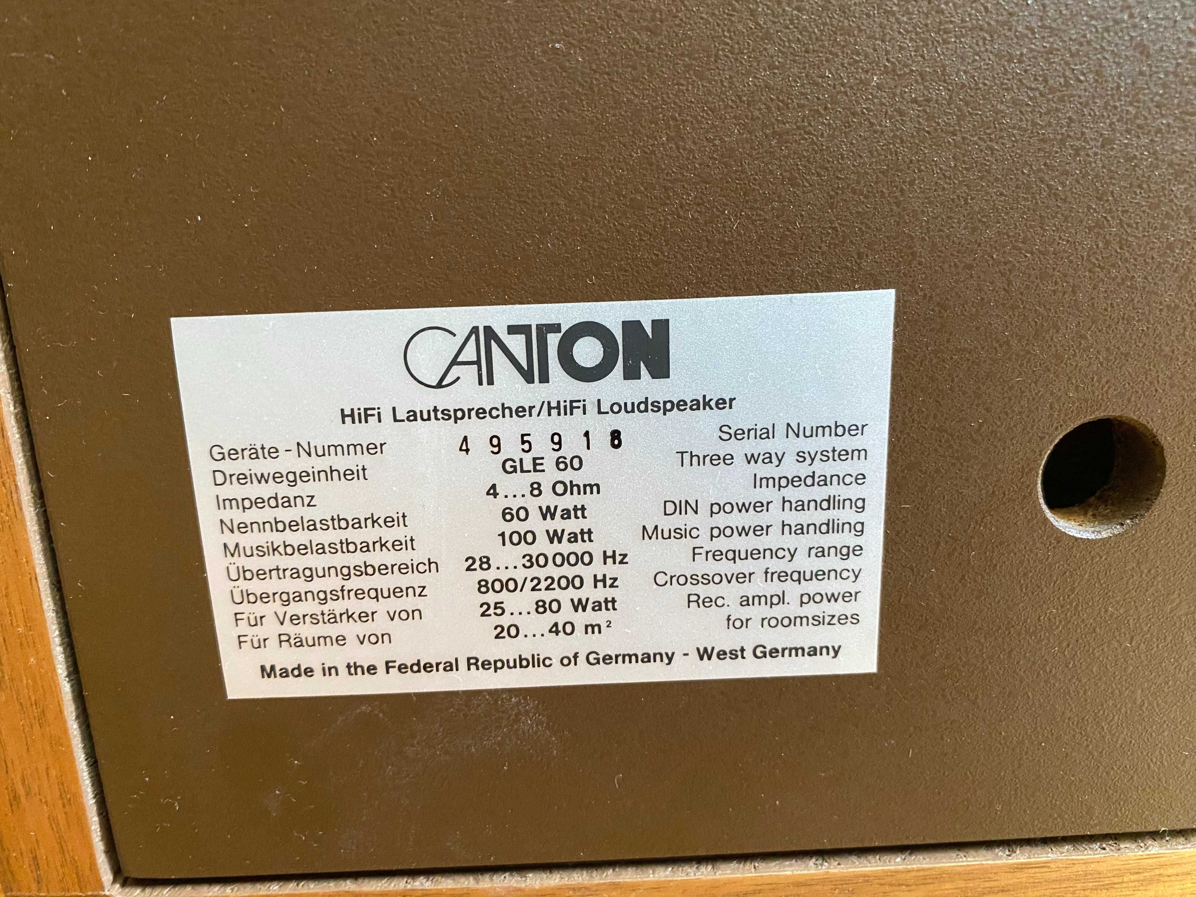Kolumny Canton GLE 60 Orzech Kraków