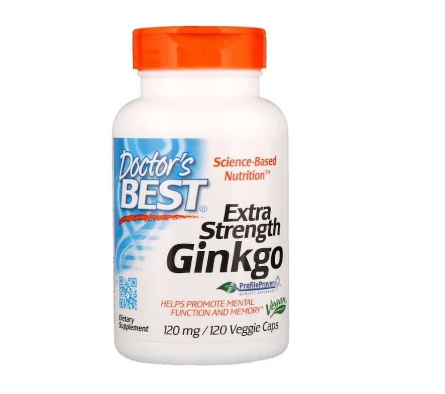 Doctor's Best ginkgo biloba 120 mg 120 капсул