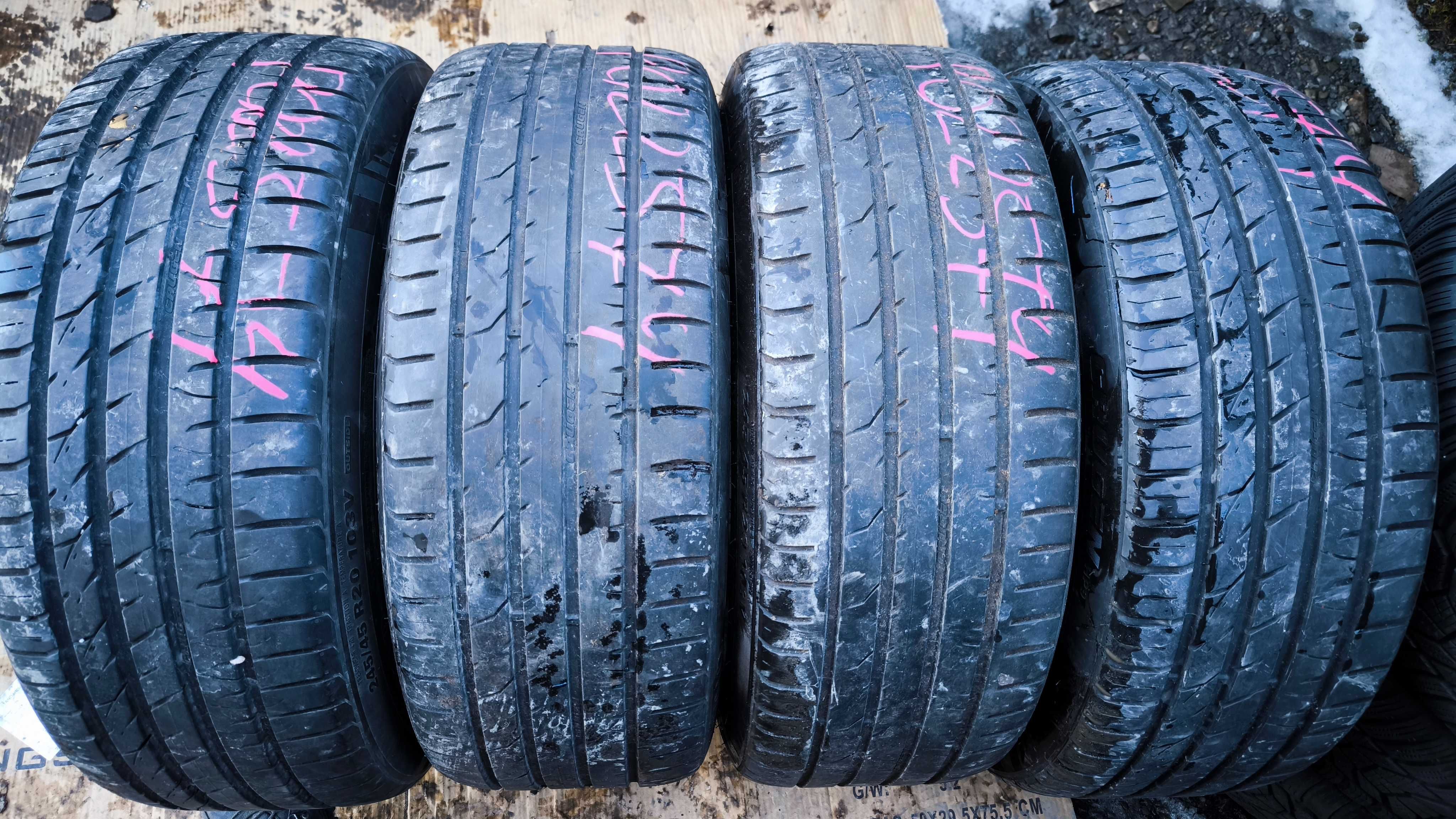 Koła VW Touareg Amarok T5 T6 T7 20 cali 5x120 ET45 Opony 245/45