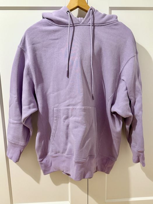 lawendowa bluza z kapturem oversized