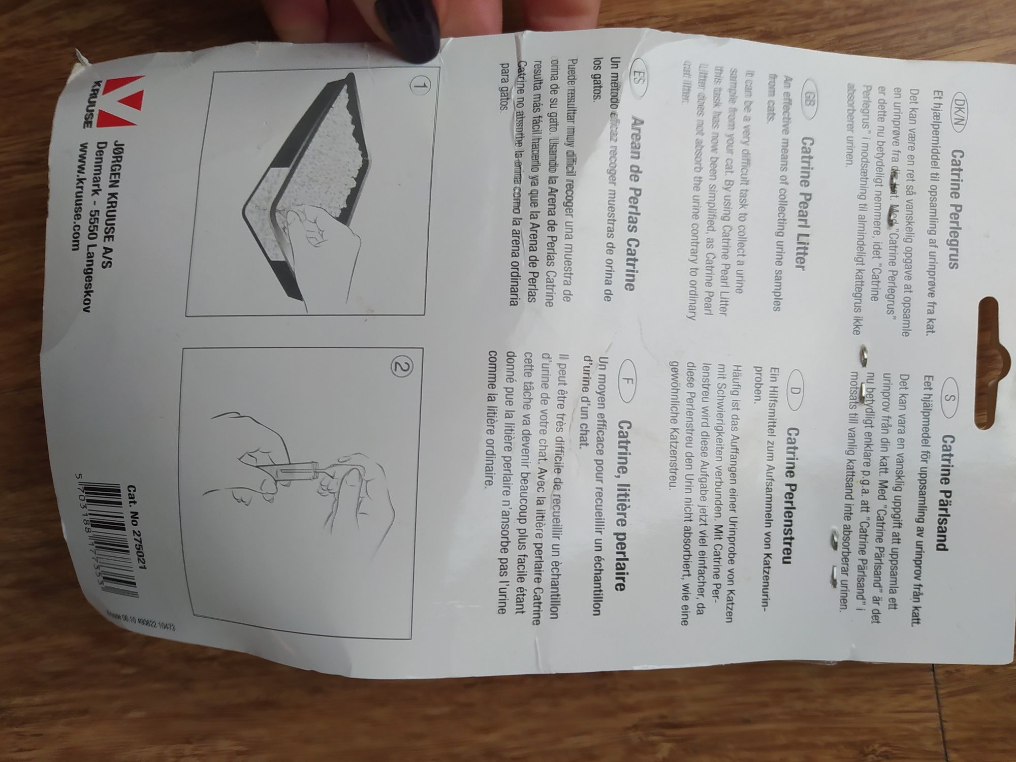 Żwirek do pobierania moczu u kotów Catrine