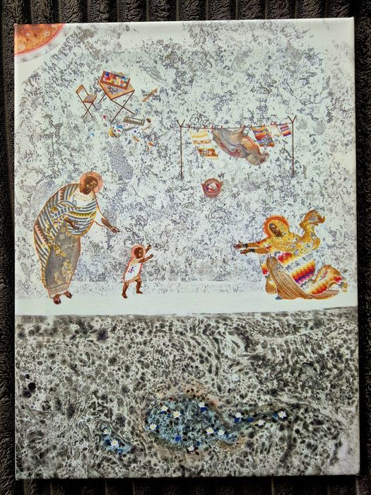 Приховане життя в Назареті, друк на полотні з оригінальної ікони.