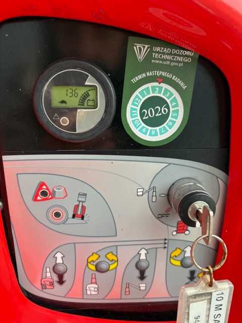 Wynajem zwyżki podnosnik koszowy  10 m  MANITOU elektryczna