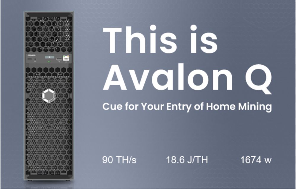 Asic Avalon Q90 90Th/s тихий домашній майнер BTC НОВИНКА!
