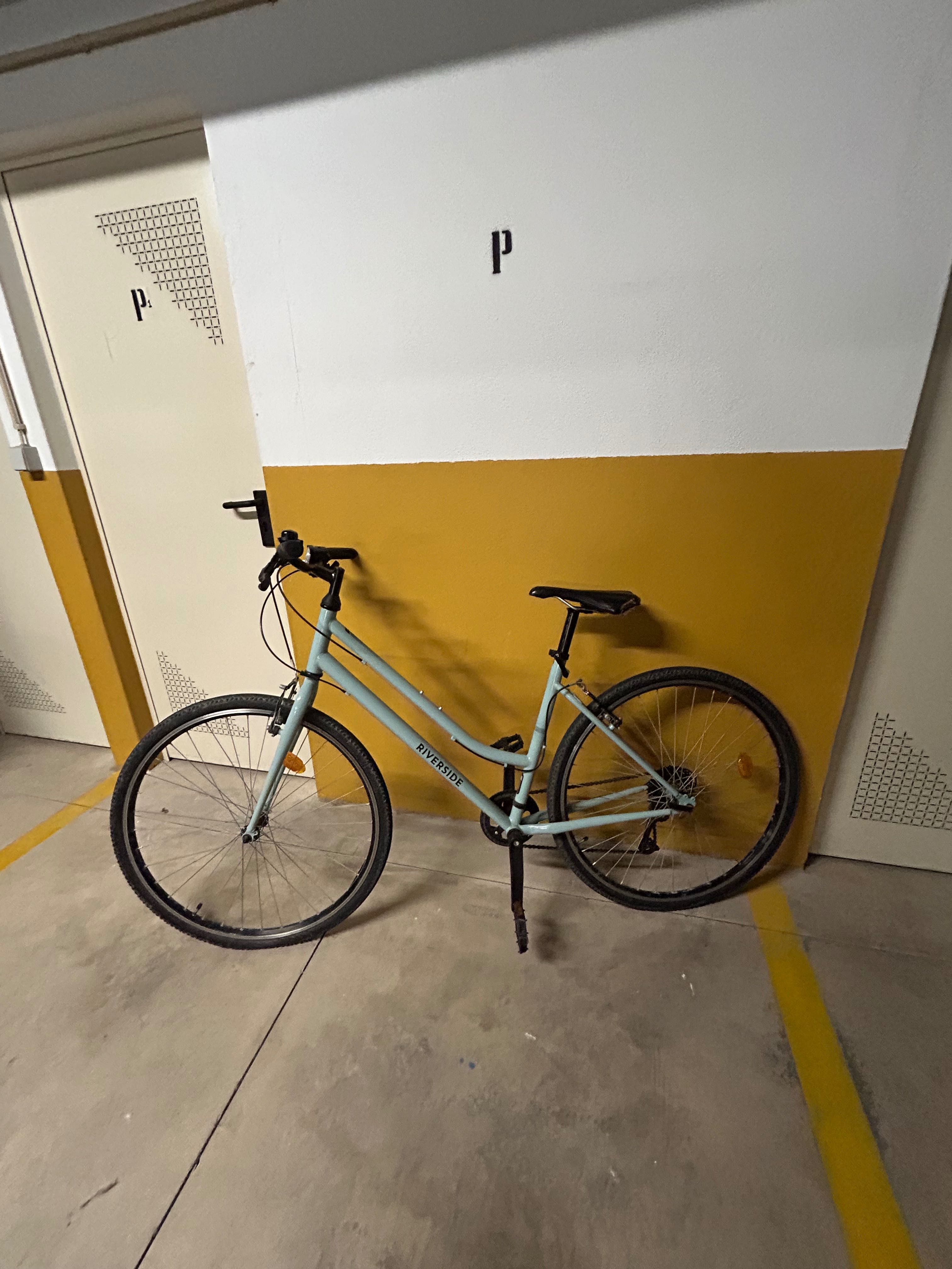 BICICLETA DE CIDADE Riverside 120 quadro rebaixado cor verde SEMINOVA
