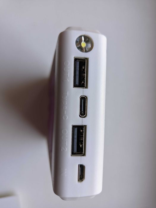 Кейс PowerBank для аккумуляторов 6х18650 18000мАч, с фонариком