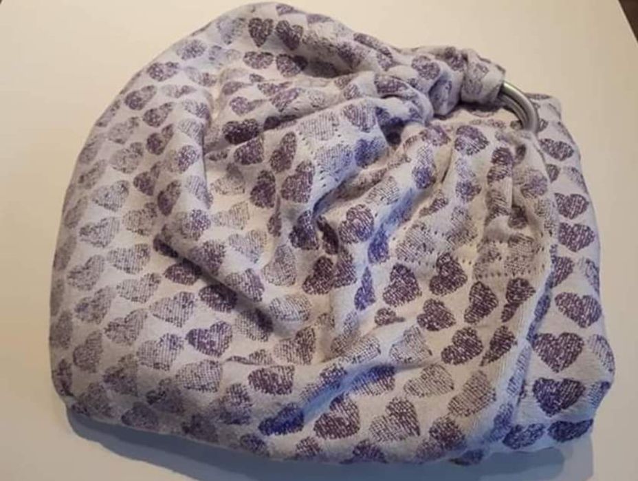 Chusta kółkowa Sensimo Slings Stamphearts Plum na prezent