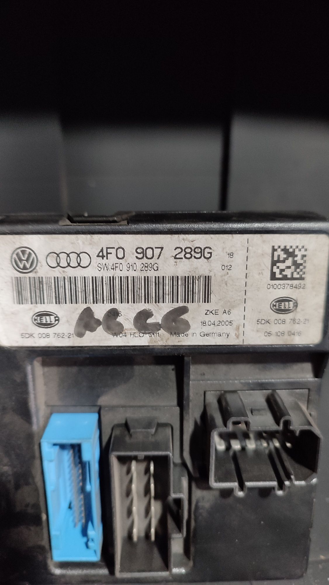 Блок комфорта Audi A6 C6 4F0907289G