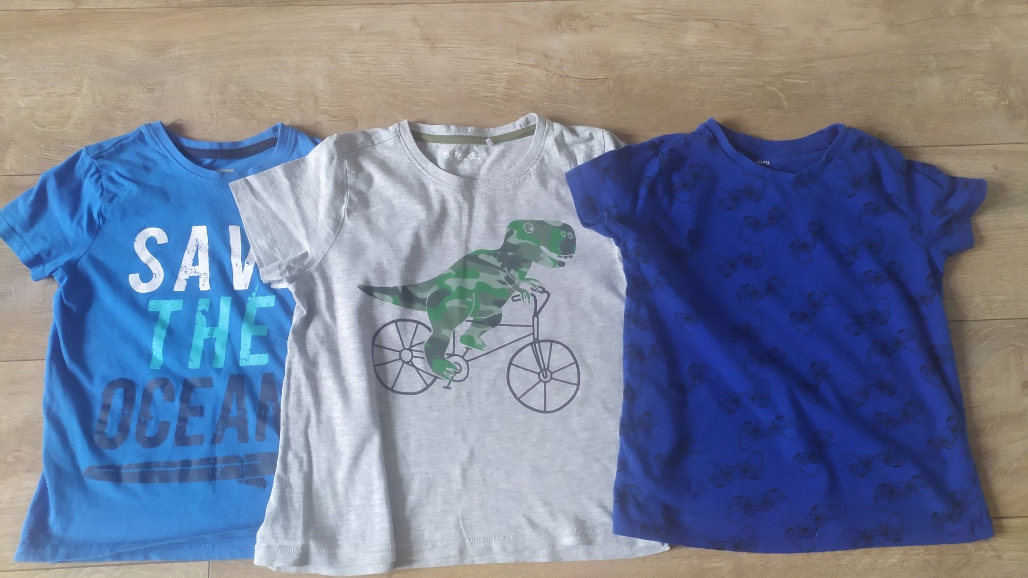 Bluzki z krótkim rękawem T-shirt 3 pack r 116/122