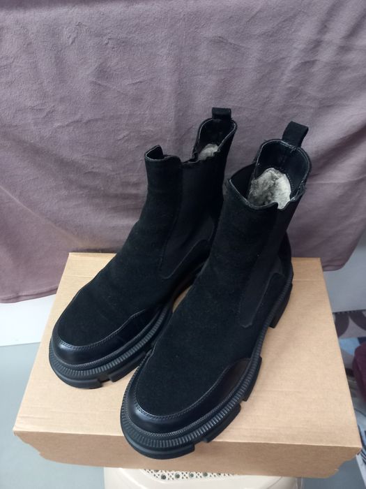 Черевики зимові, шкіряні