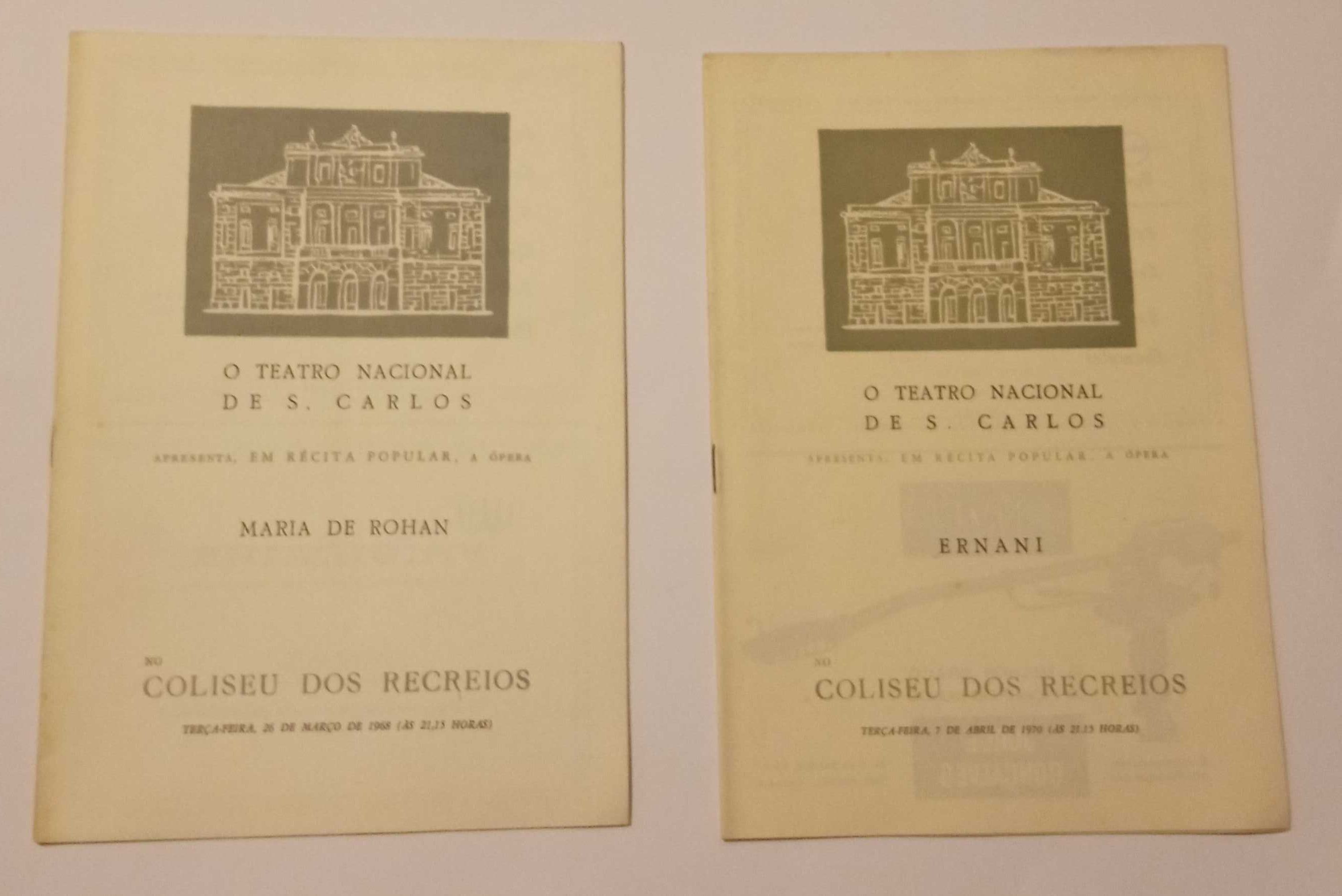 Programas do Teatro Nacional de S. Carlos