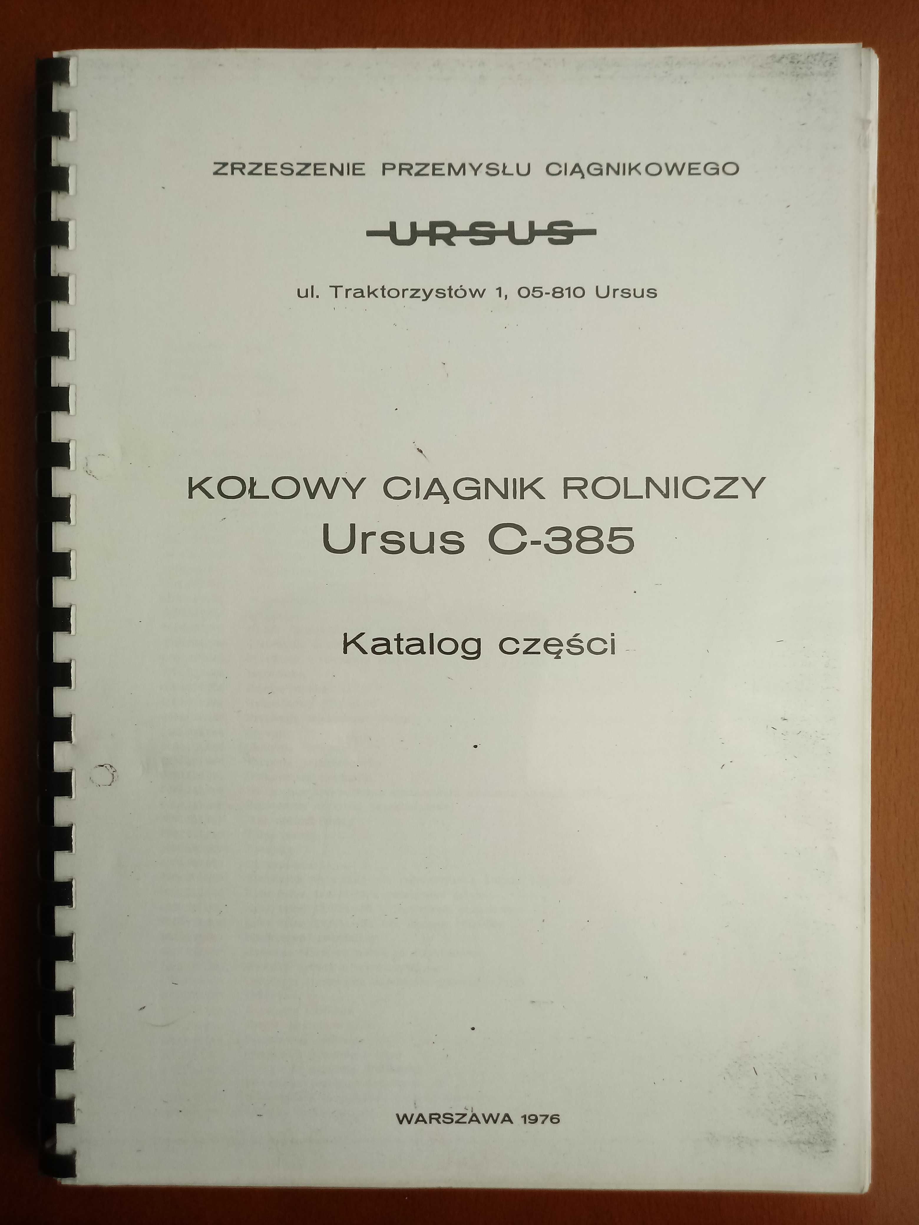 Katalog URSUS 385 do kolekcji zabytek PRL Cena : 200 PL