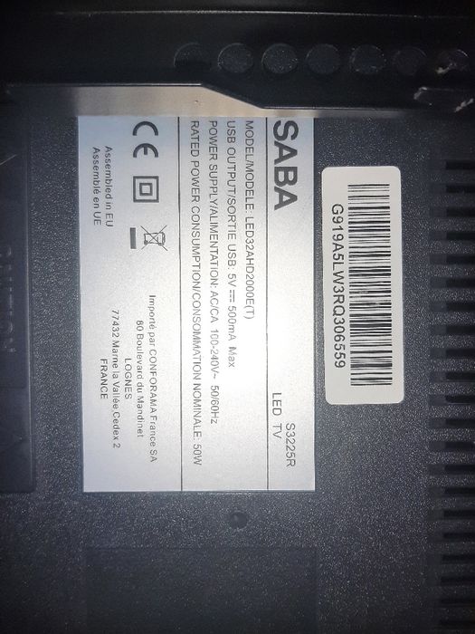 TV saba led 32" Ahd2000e (t)