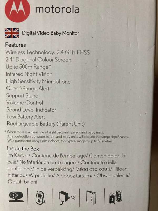 video monitor para bebe -Motorola