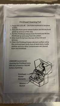 Прокладка для очистки печатающей головки принтера