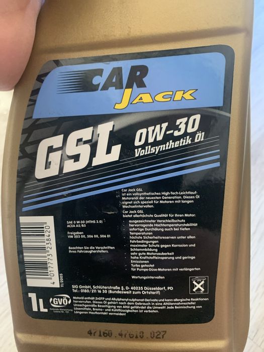 Olej car jack GSL OW-30