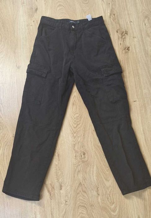 szerokie spodnie cargo bojówki + GRATIS !