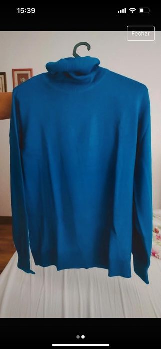 Camisola basica azul