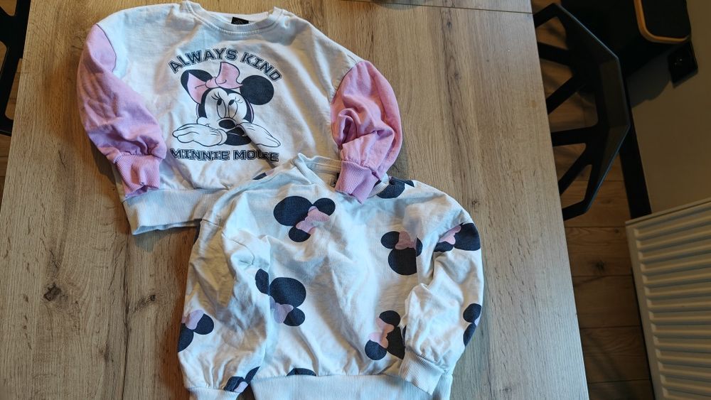 Bluzy dla dziewczynki myszka Minnie bliźniaczki 98/104