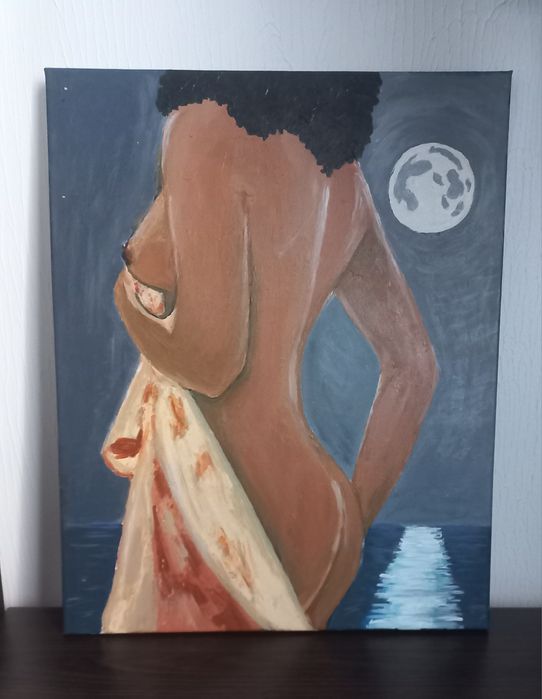 "Спокуса" Картина акрілом 50×60. Автор "Ксенія".