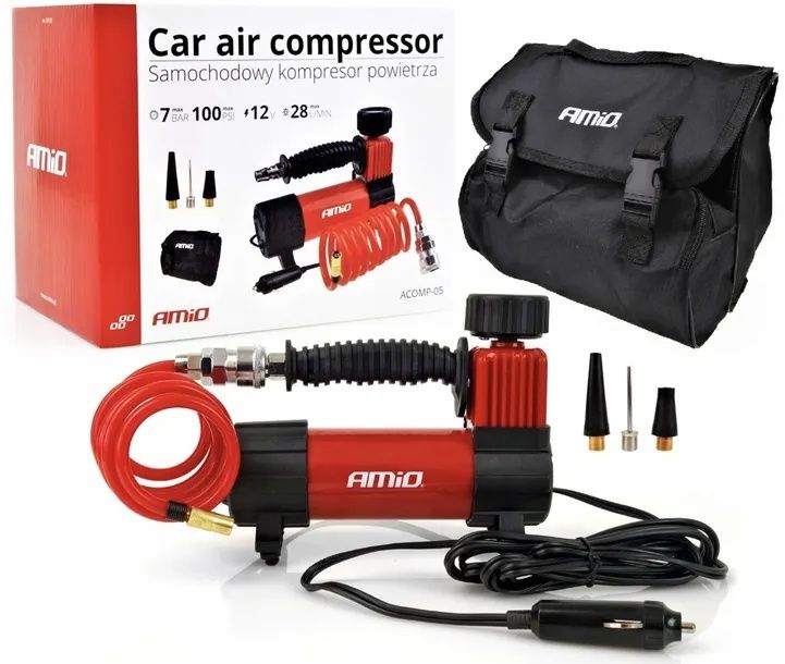 kompresor samochodowy 12V AMiO ACOMP-05.