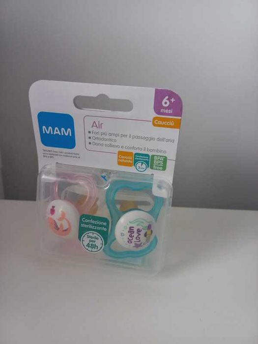 Smoczek MAM kauczukowy 6 m + 2 x 2szt