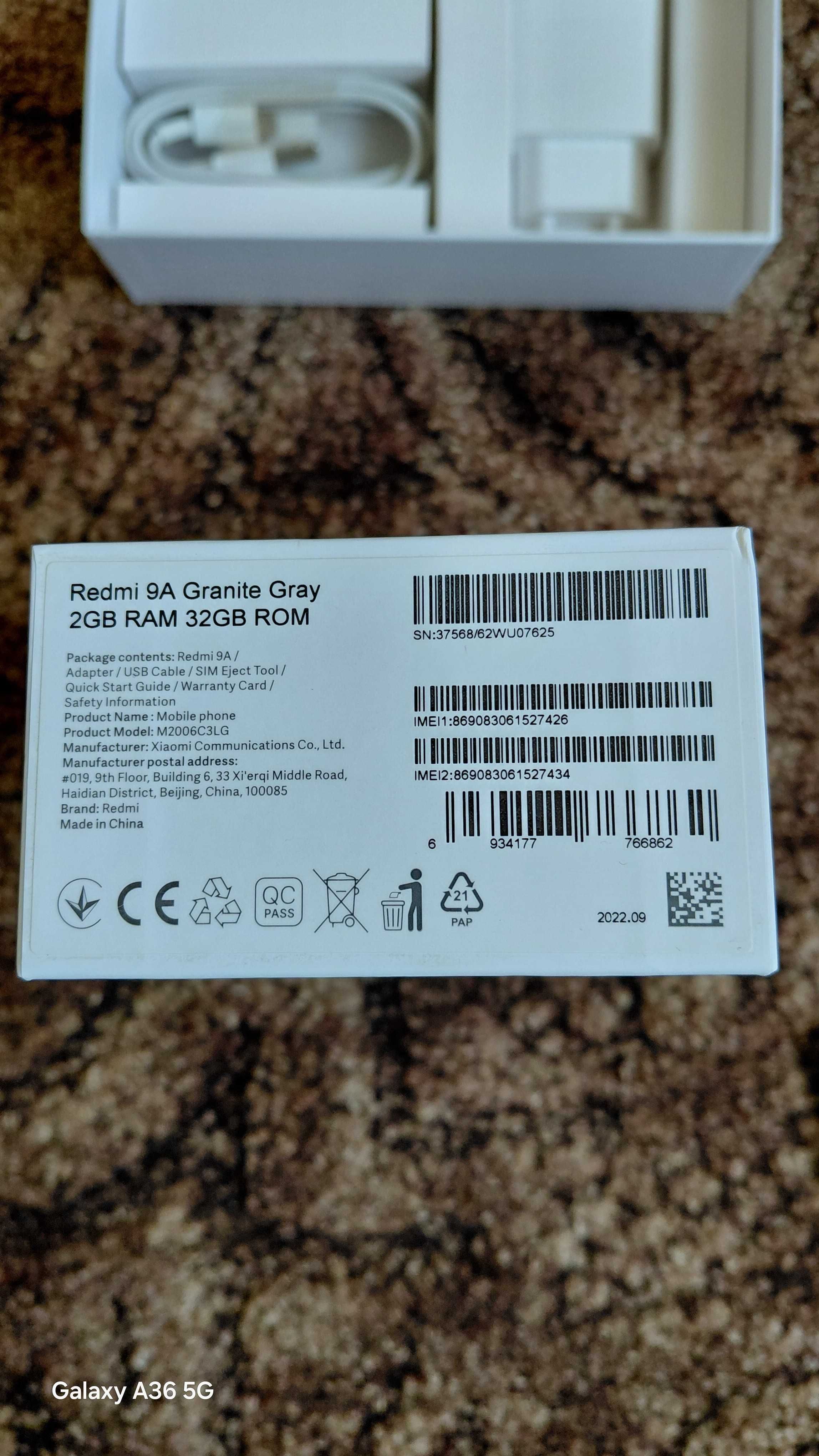 Smartfon Redmi 9A Granite Gray