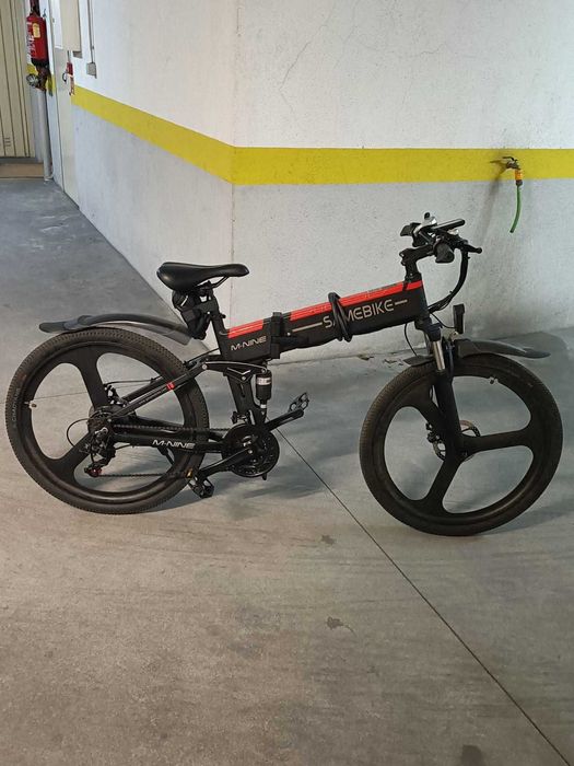 Bicicleta elétrica SAMEBIKE L026 127 Km de estrada. Impecável