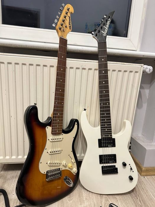 komplet firmowych gitar elektrycznych