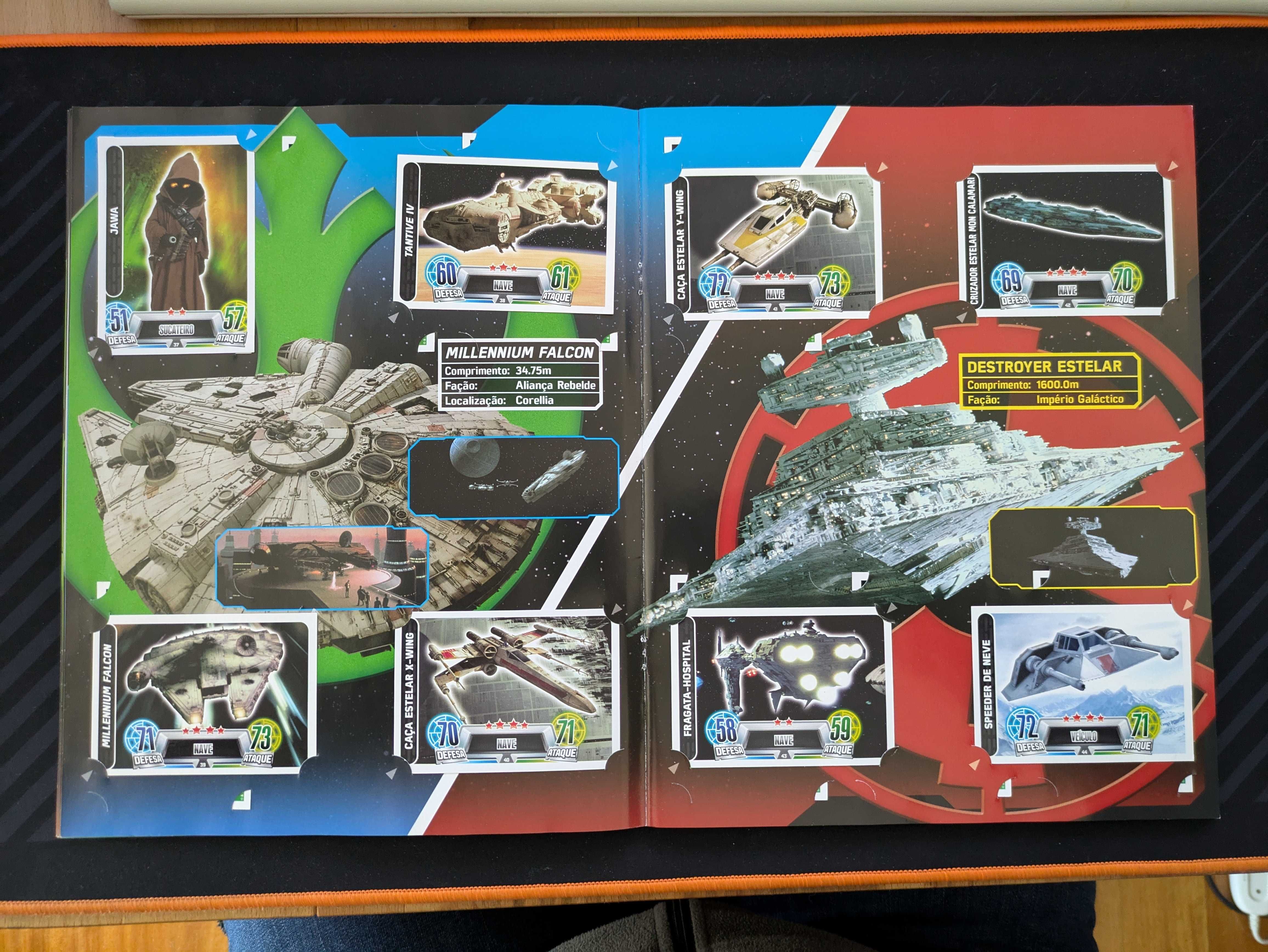 Vendo Caderneta STAR WARS - Force Attax - COMPLETA