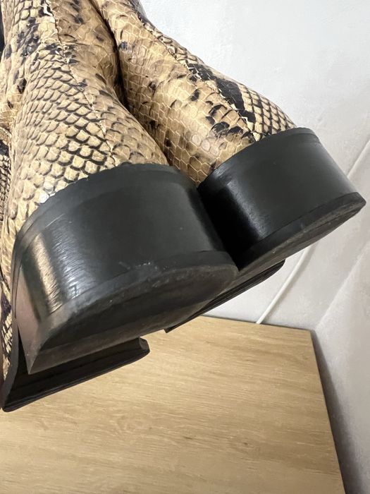 Черевики Hvoya 41, під змію, квадратний ніс, стиль Mista, Marni, Acne