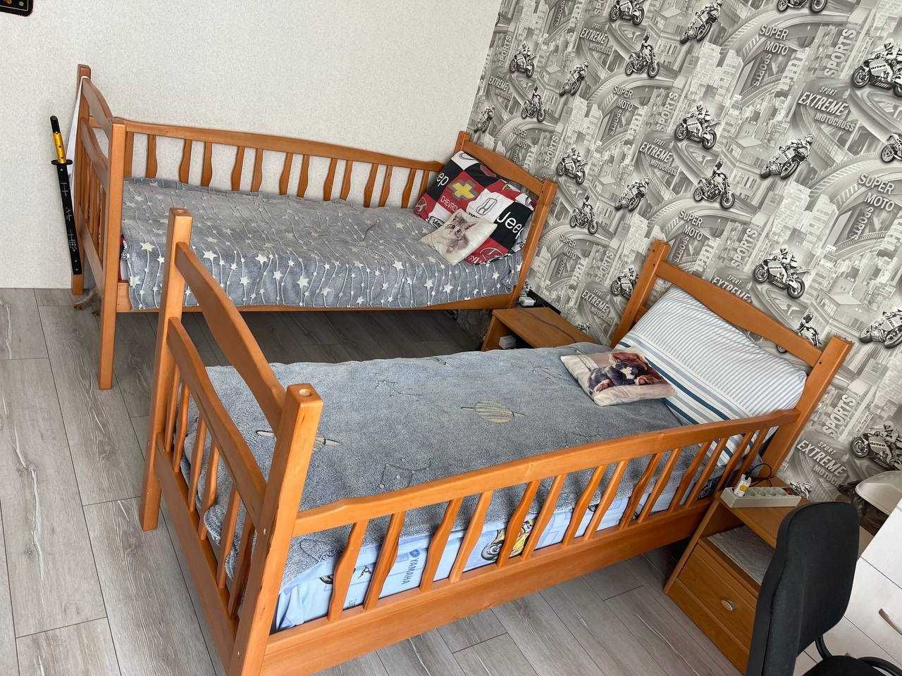 Ліжко Двоярусне, розборне, дерев’яне, дитяче-підліткове