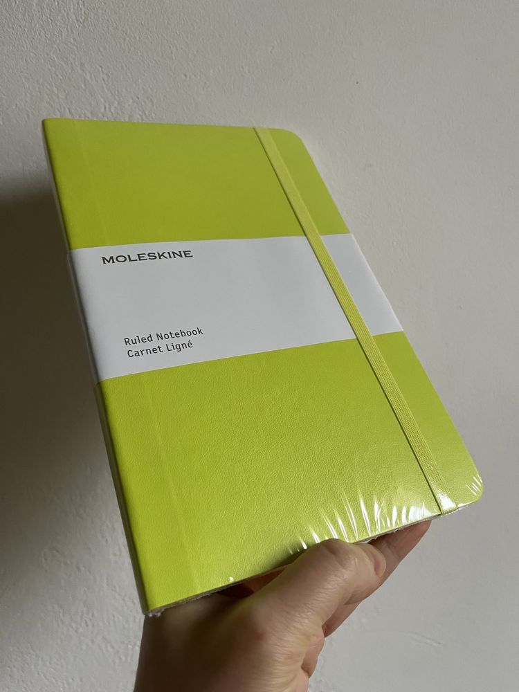 Moleskine zeszyt notatnik miekka okladka neonowy