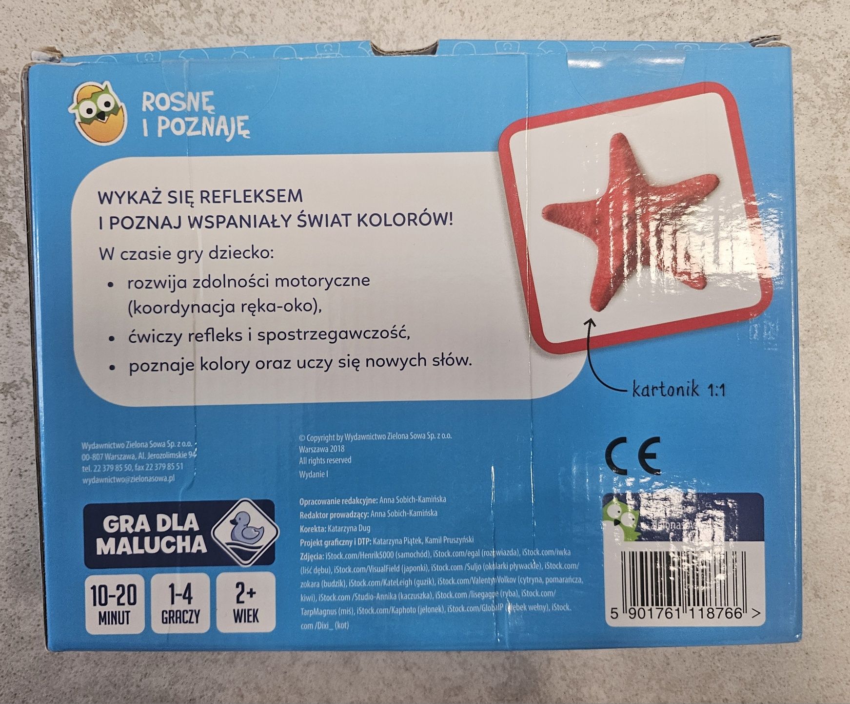 Gra na refleks kolory Zielona Sowa