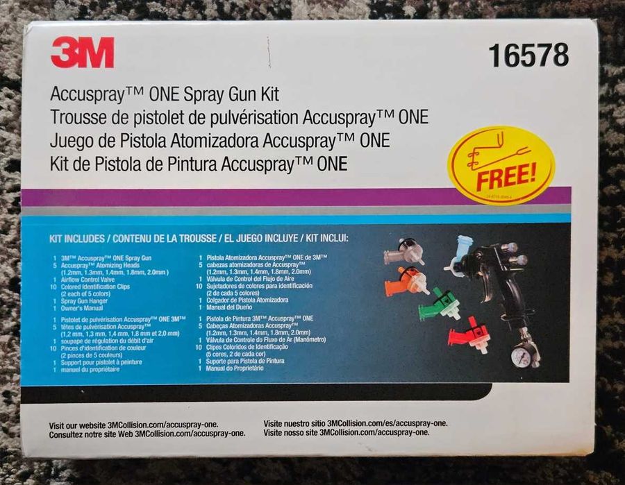 3M pistolet accuspray 16578 + manometr