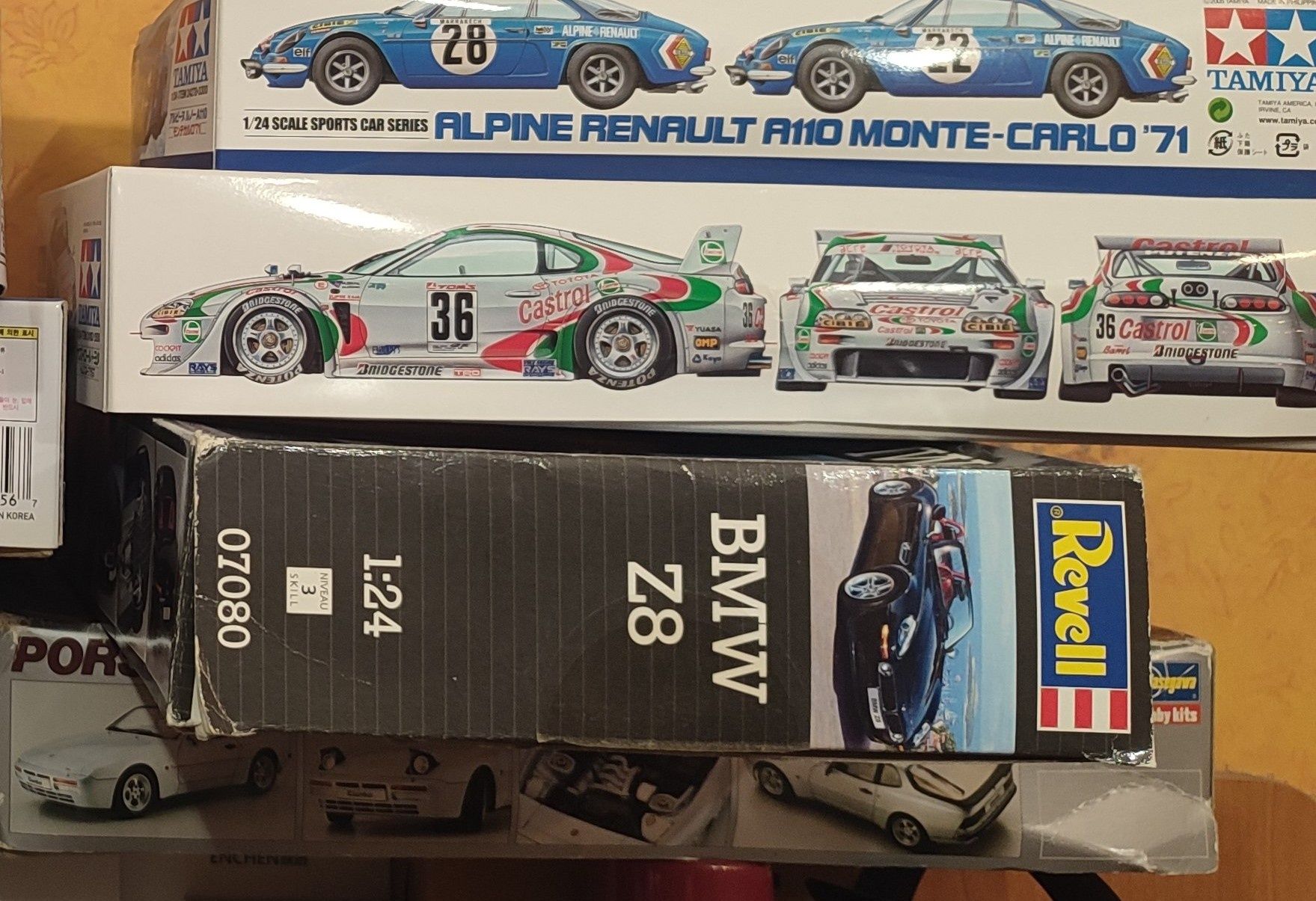 Сборные модели авто 1:24 Tamiya, Aoshima, Revell, Hasegawa