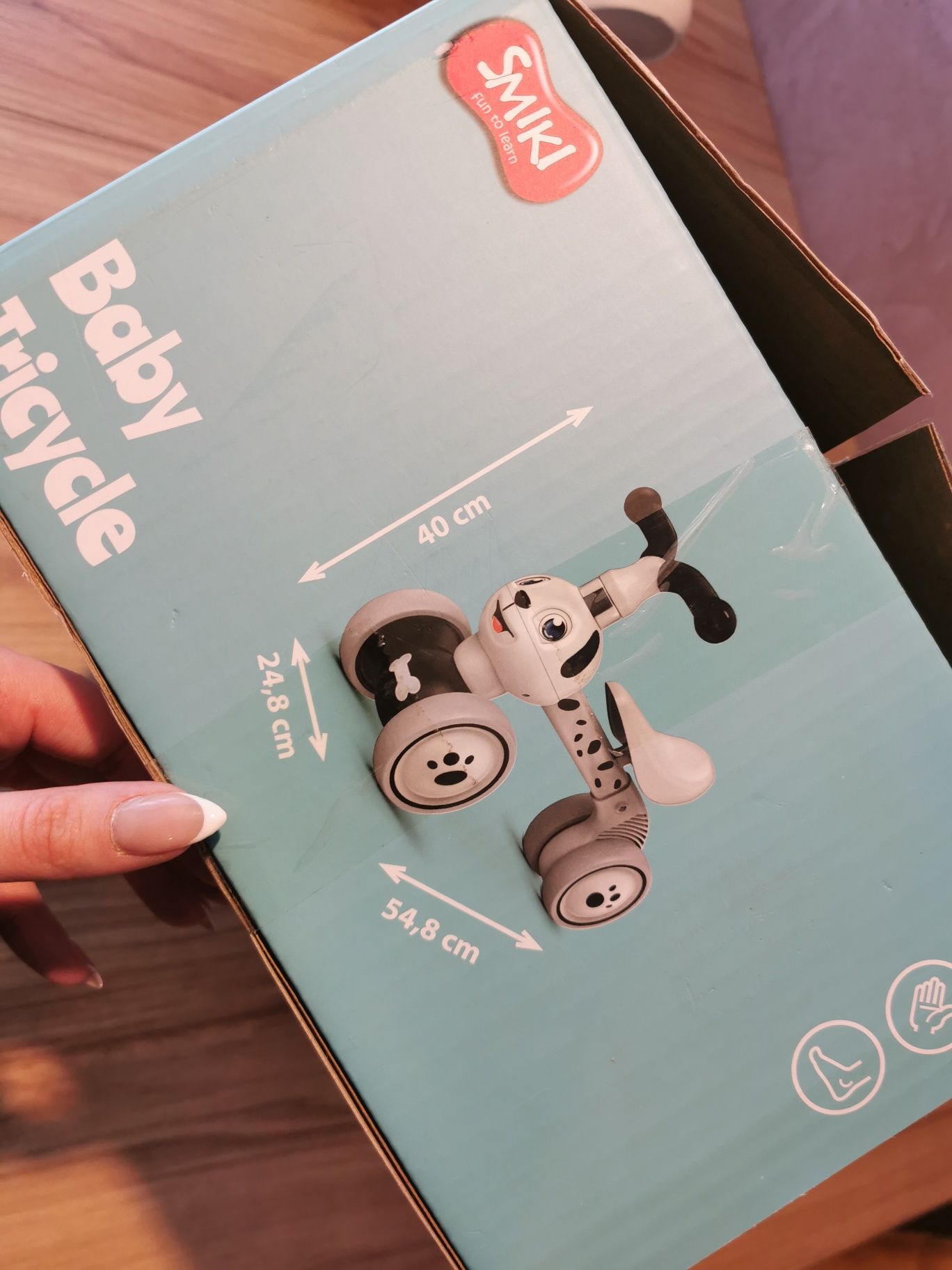 Rowerek biegowy trójkołowy piesek baby tricycle rower jeździk smiki