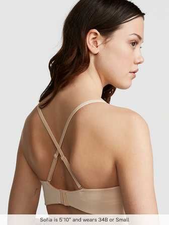 PINK 32В  Wear Everywhere Push-Up Strapless Bra Бюст без бретелек VS