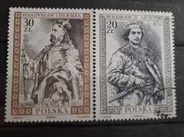 znaczki pocztowe Jan Matejko do serii Poczet Królów Polskich