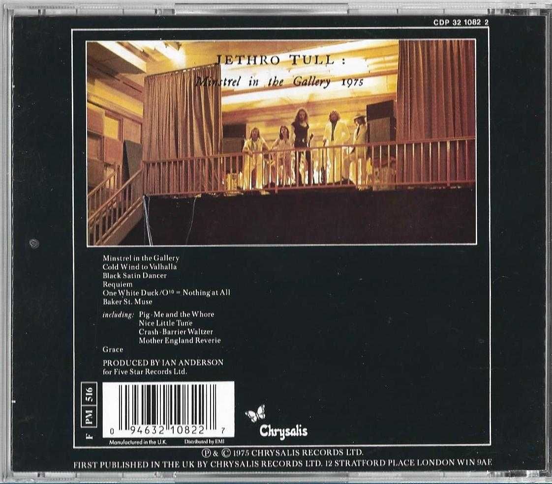 Jethro Tull - - - - - Minstrel In The Gallery - - - - - CD