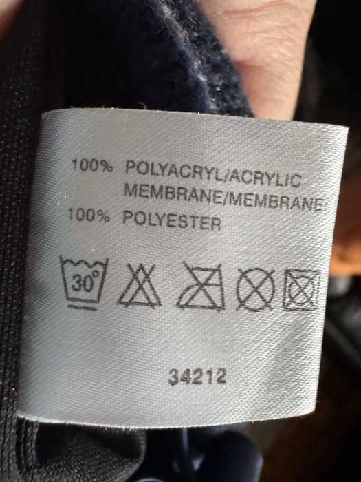 Sweter w norweskie wzory z podszewką gruby ciepły męski roz.L
