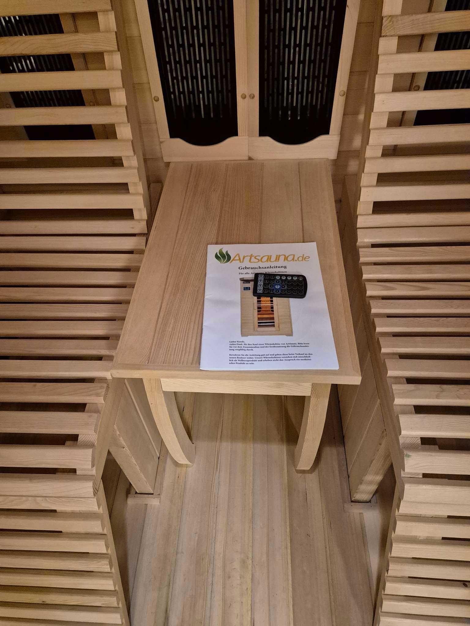 Sauna FIŃSKA + Sauna INFRARED 2w1+nowy piec 3kW 220 V 2 os