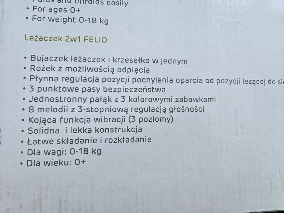 leżaczek bujaczek fotelik krzesełko kinderkraft