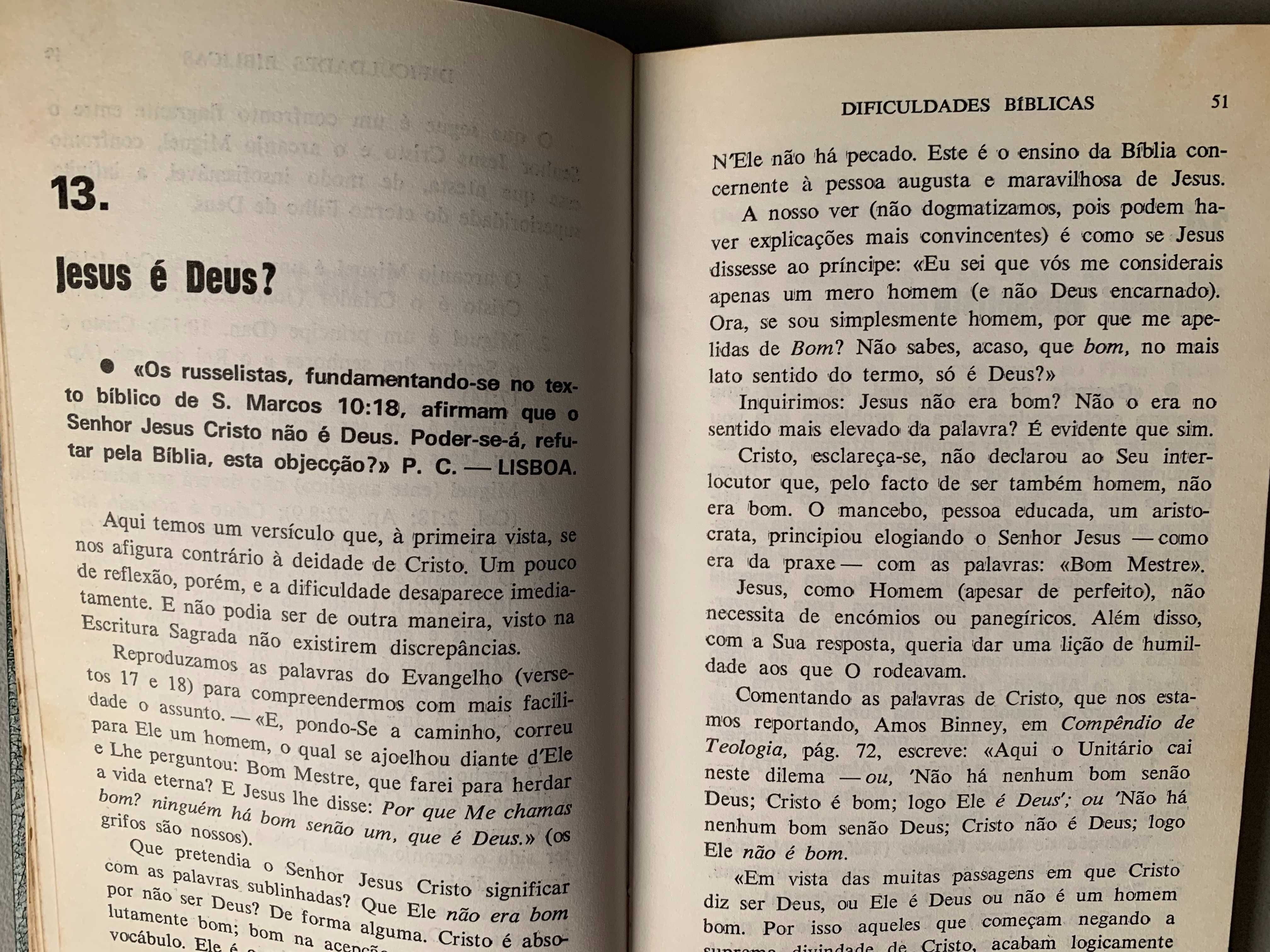 Dificuldades Bíblicas, de Fernando Martinez